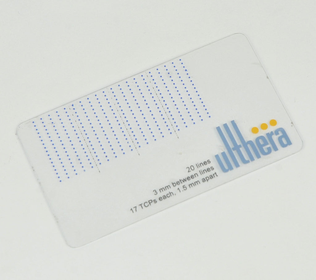 Ulthera Ultherapy Treatment Planning Card 20 Lines Clear Plastic Guide Stencil
