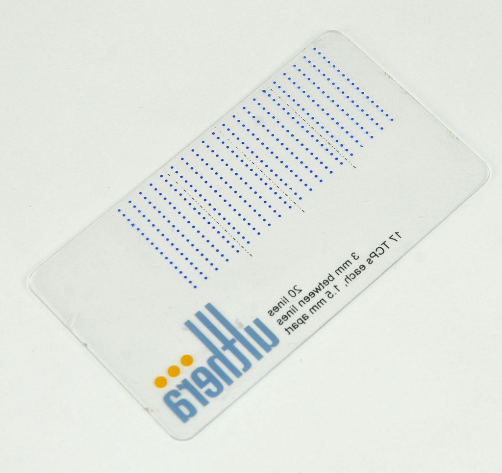 Ulthera Ultherapy Treatment Planning Card 20 Lines Clear Plastic Guide Stencil
