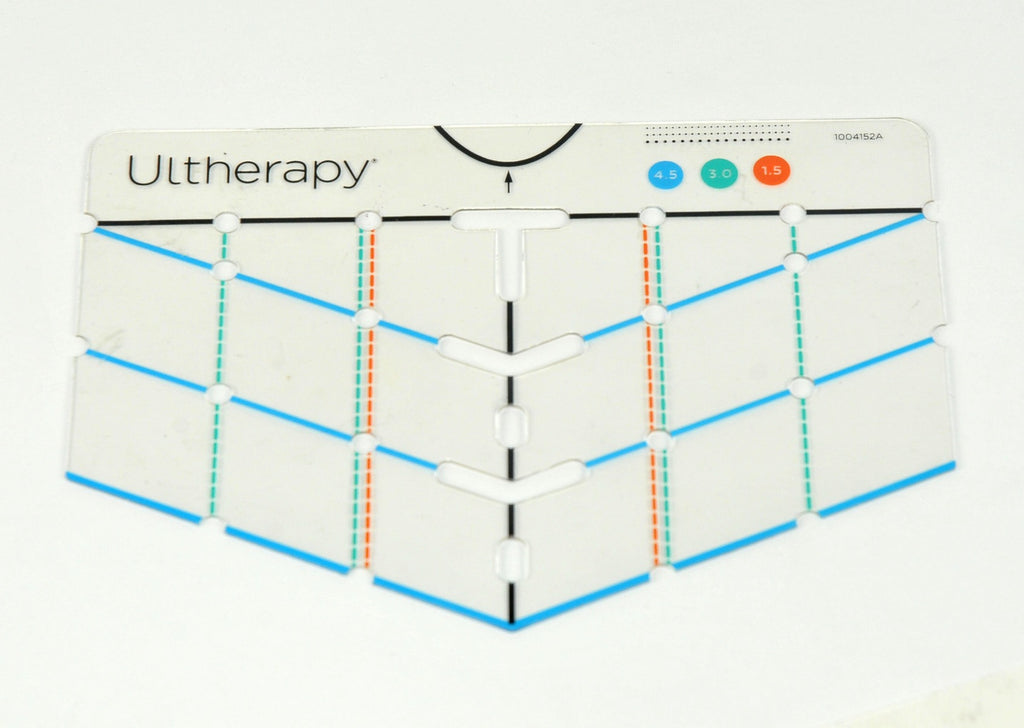 Ulthera Ultherapy Chest Treatment Marking Stencil 1004152A Clear Gauge Template