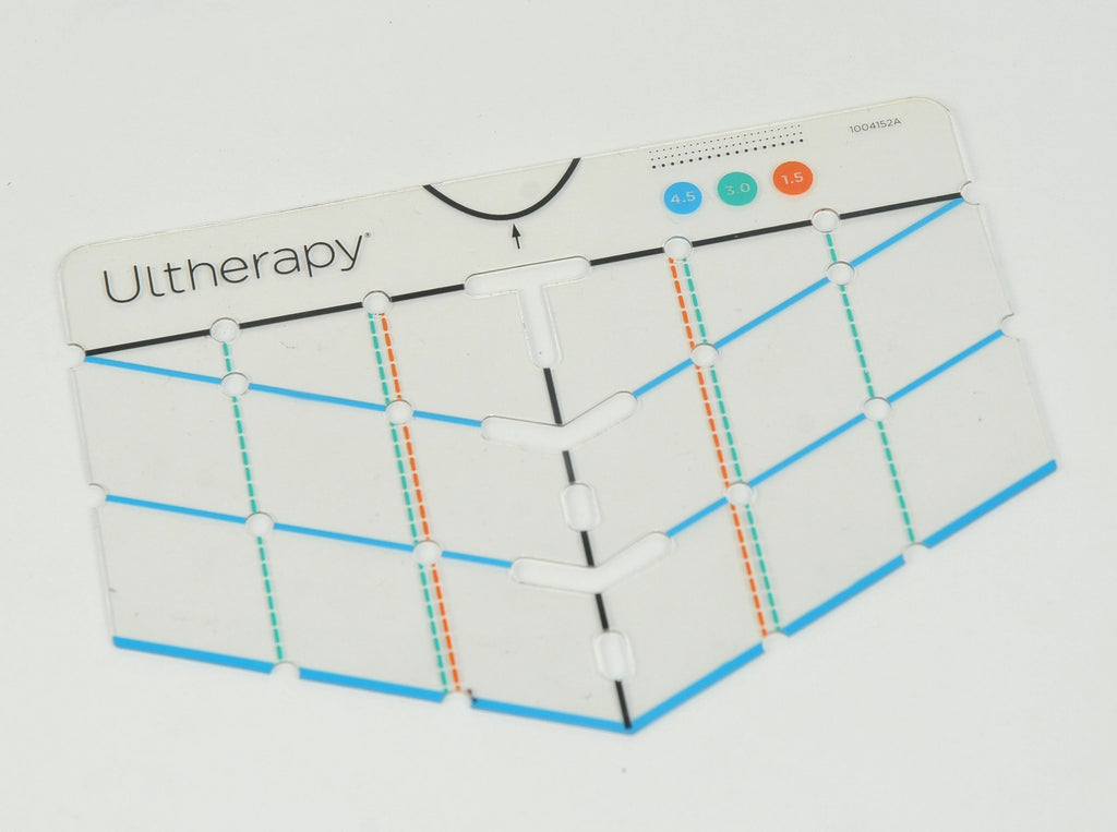 Ulthera Ultherapy Chest Treatment Marking Stencil 1004152A Clear Template Guide