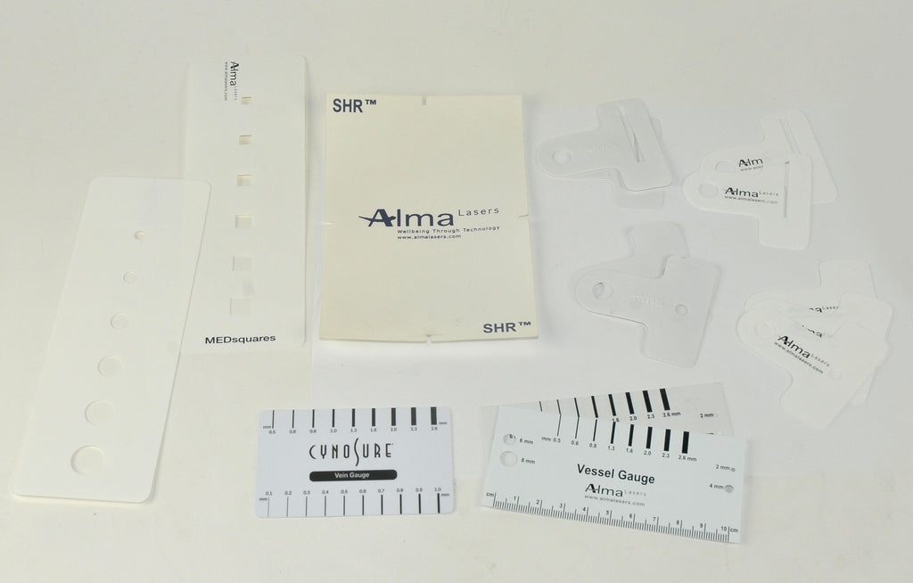Alma Lasers Vein Gauge IPL SHR Spot Size Reducing Mask Template Round Square