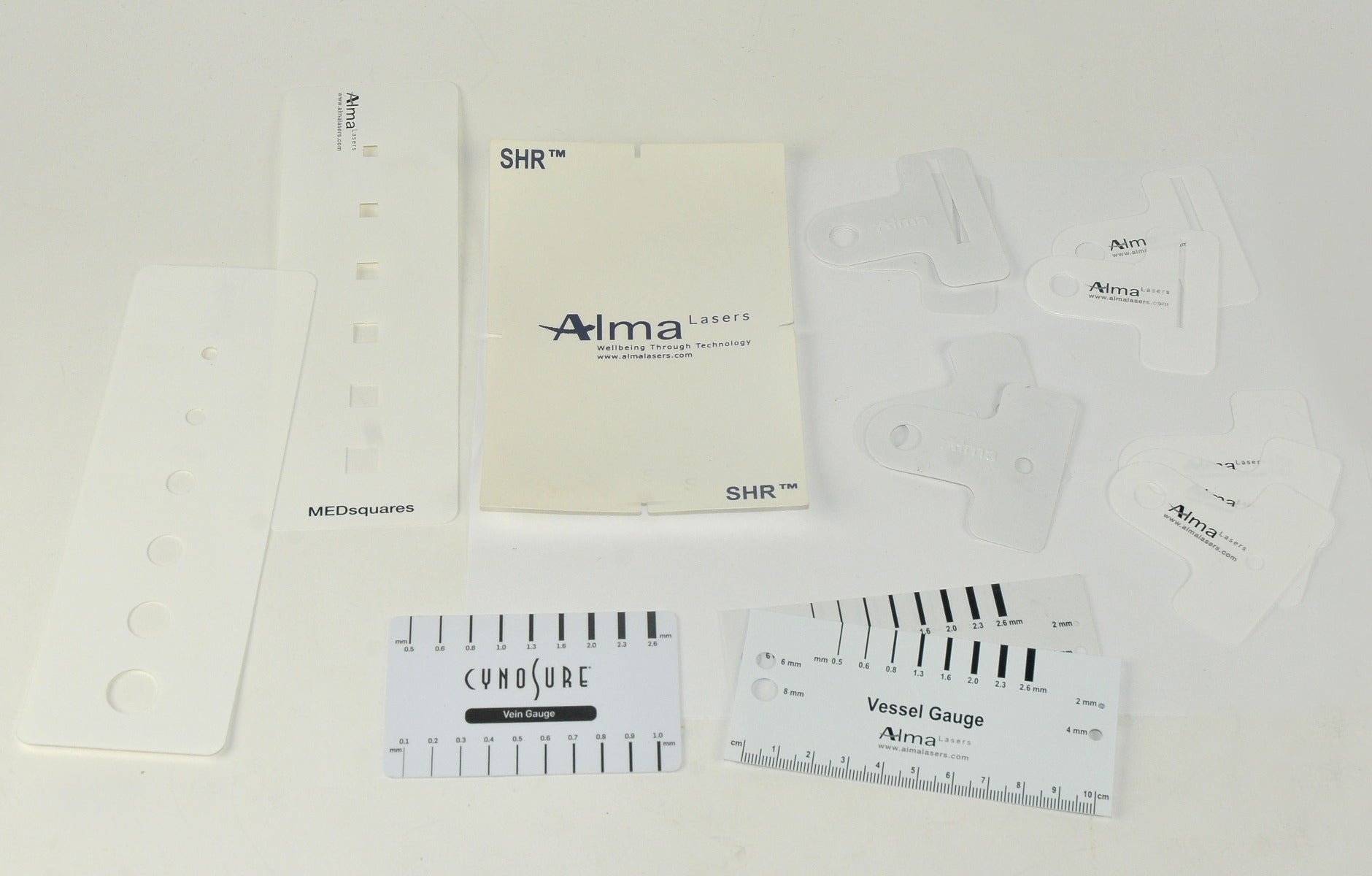 Alma Lasers Vein Gauge IPL SHR Spot Size Reducing Mask Template Round Square