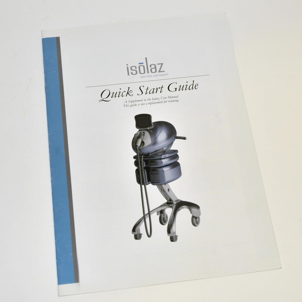 Aesthera Isolaz Quick Start Guide Manual Supplement Operator User Training