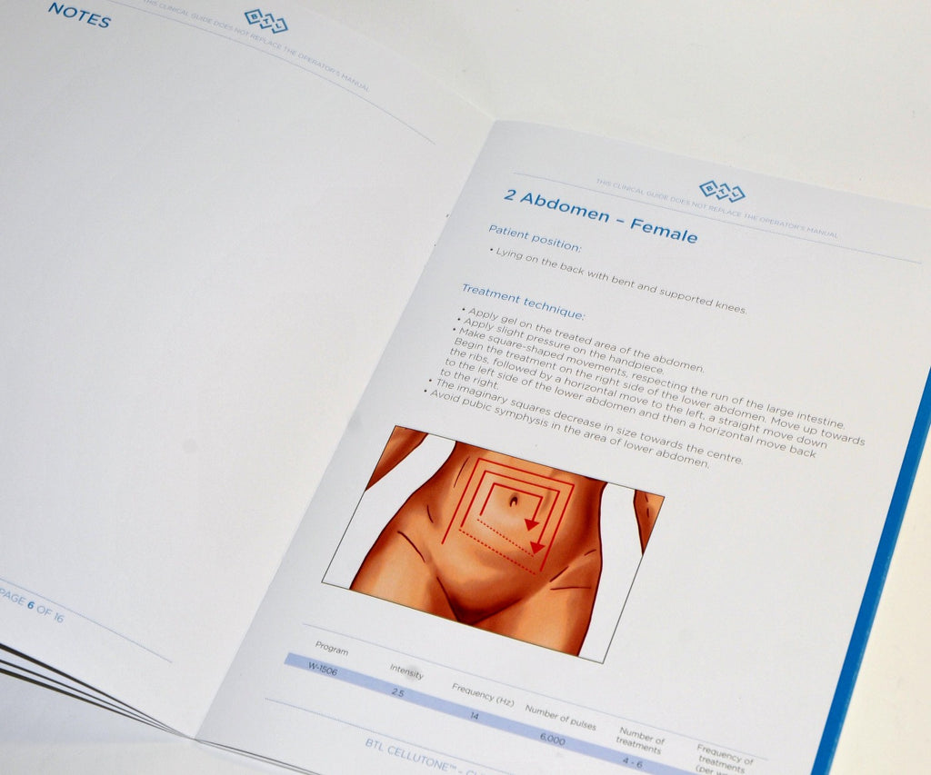 BTL Aesthetics Clinical Guide Cellutone User Manual Treatment Guidelines