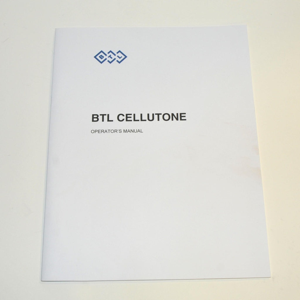 BTL Aesthetics Cellutone Operator Manual Operating Instructions Session Therapy