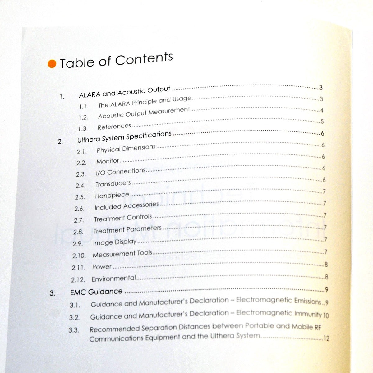Ulthera System Technical Information Manual DeepSEE Technology Ultherapy Guide