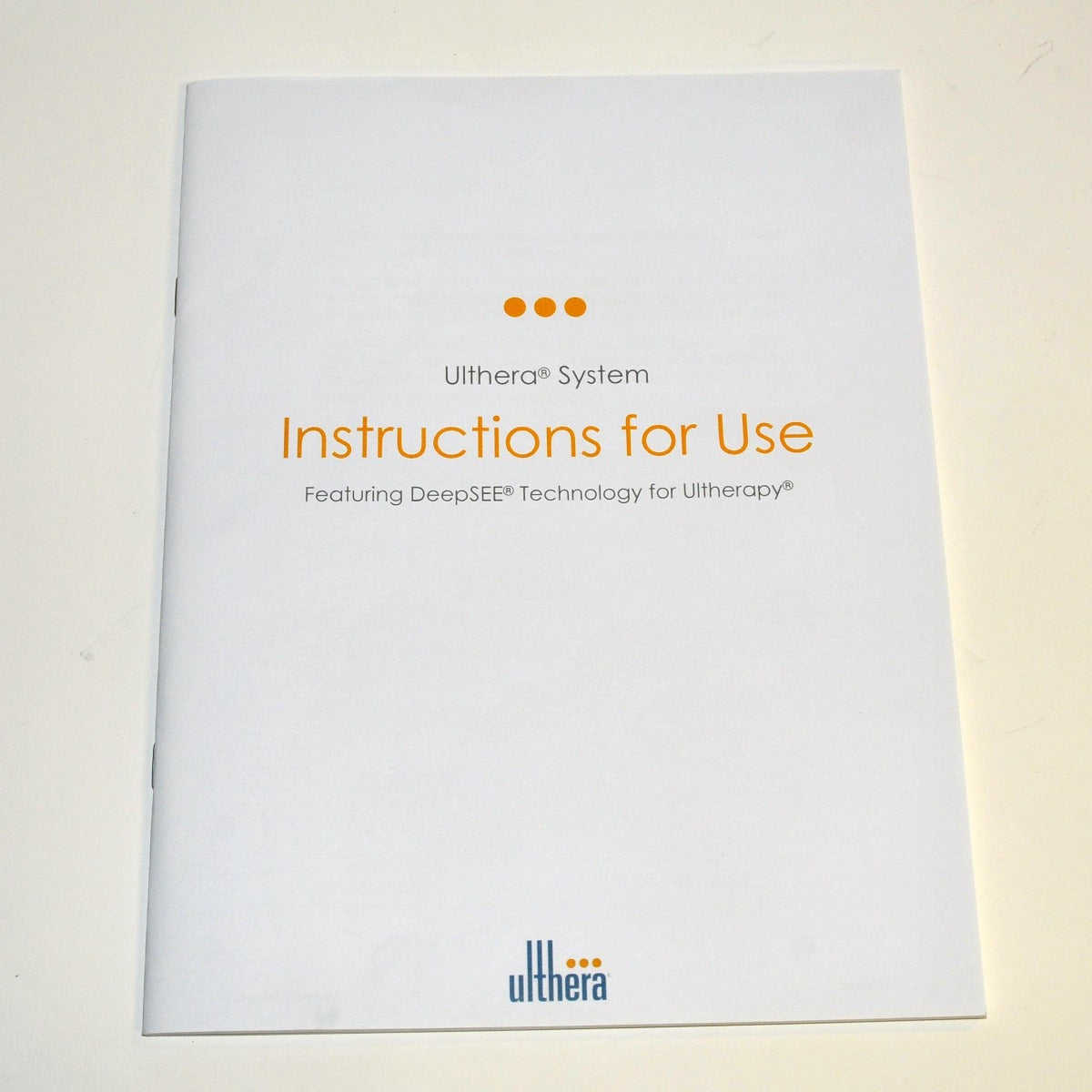 Ulthera System Instructions for Use Manual Treatment Ultherapy Operator Guide