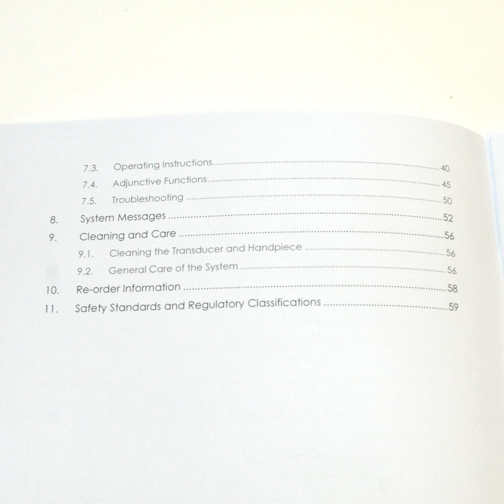 Ulthera System Instructions for Use Manual Treatment Ultherapy Operator Guide
