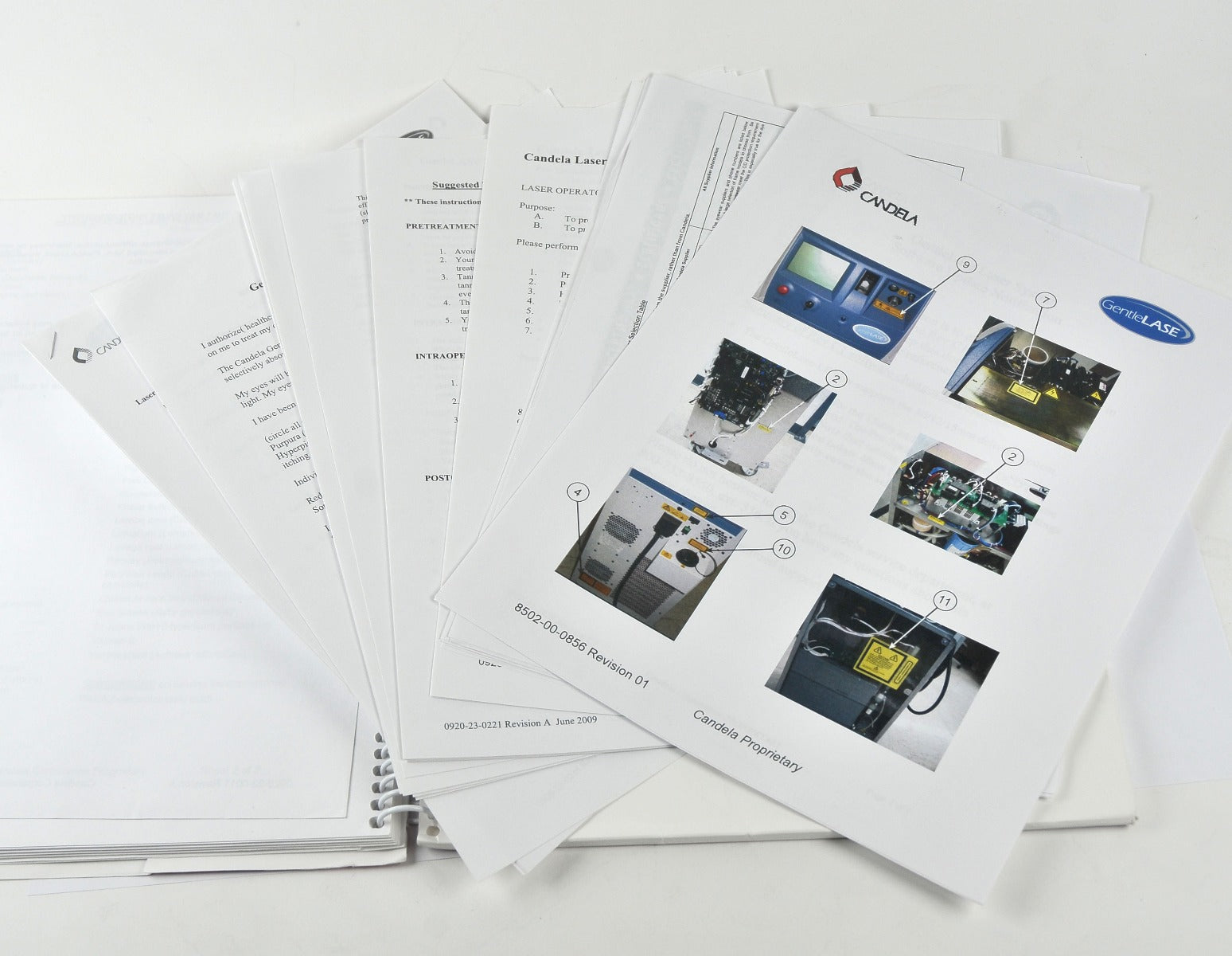 Candela Laser GentleLase In Service Manual Booklet Clinical Reference Guide