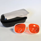 Laser Safety Glasses Orange 532nm Eyewear 200-540 nm Eye Protection White Frame