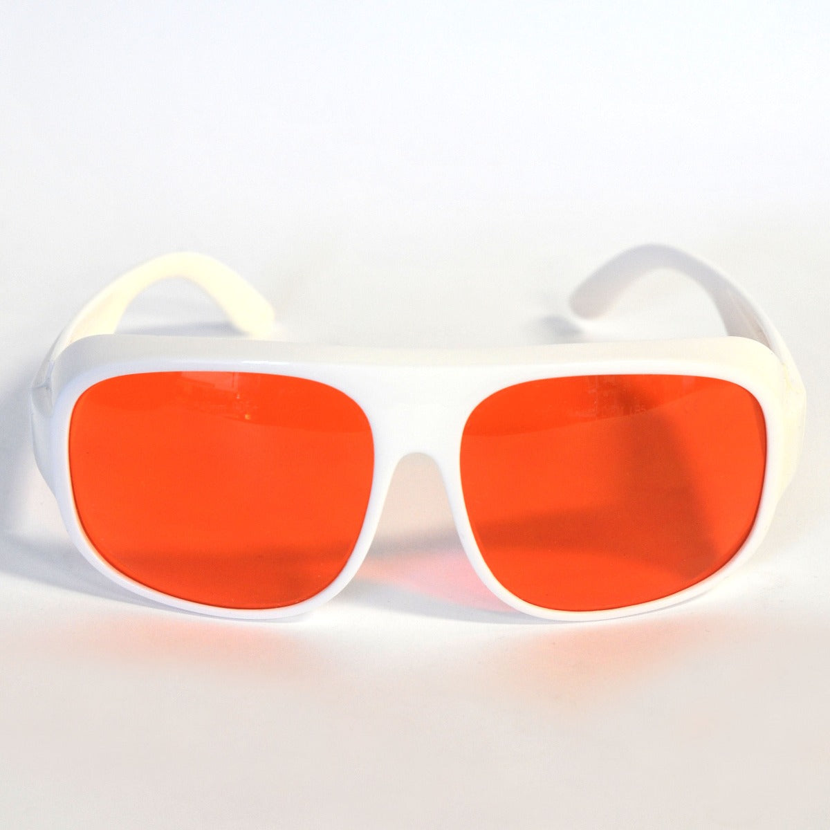 Laser Safety Glasses Orange 532nm Eyewear 200-540 nm Eye Protection White Frame