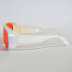 Laser Safety Glasses Orange 532nm Eyewear 200-540 nm Eye Protection White Frame