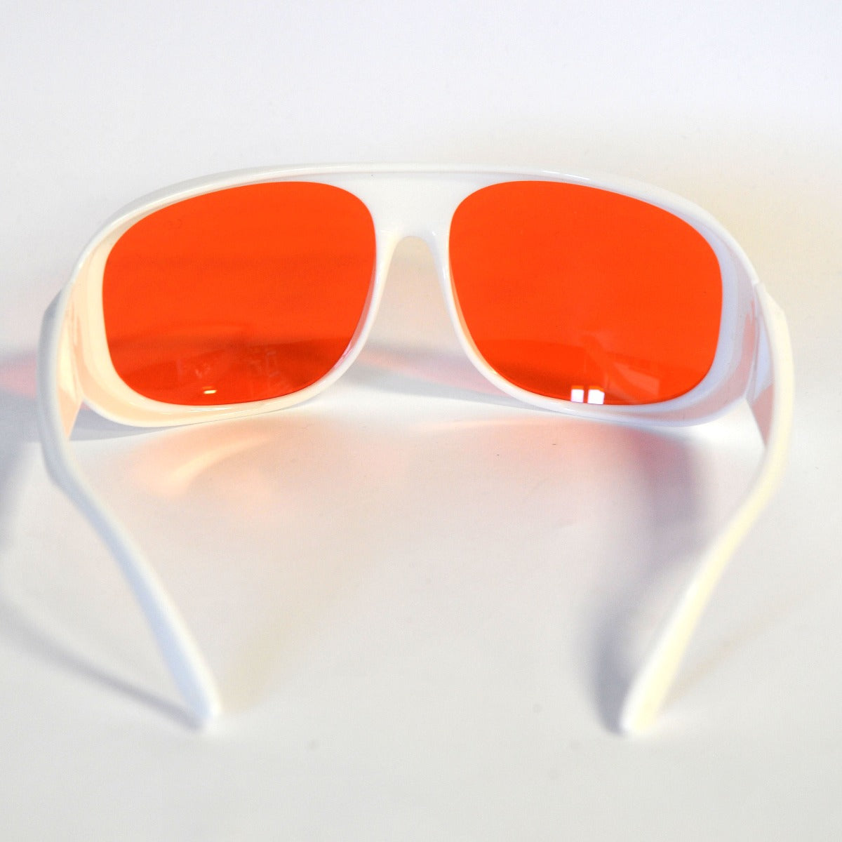 Laser Safety Glasses Orange 532nm Eyewear 200-540 nm Eye Protection White Frame