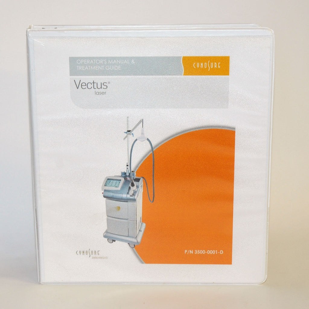 Cynosure Palomar Vectus Laser Operator's Manual Treatment Guide 3500-0001-D