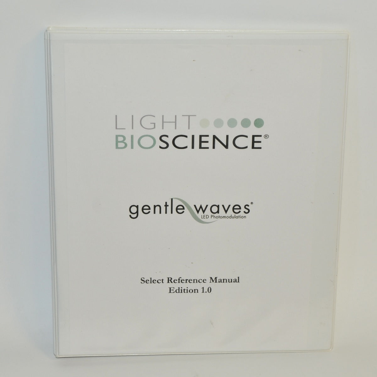 Light BIOSCIENCE Gentle Waves LED Photomodulation Select Reference Manual Guide
