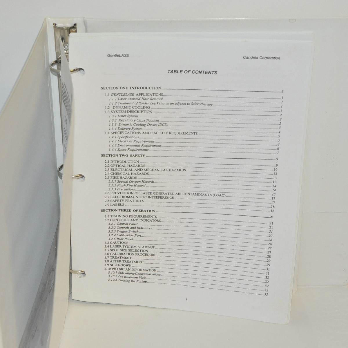 Candela Laser GentleLASE Gentle Lase Plus Operator's Manual Treatment Guidelines
