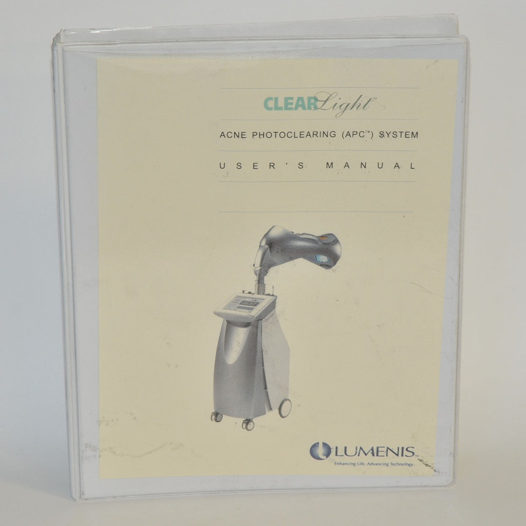 Lumenis Laser ClearLight Acne Photoclearing User's Manual Operator's Instruction
