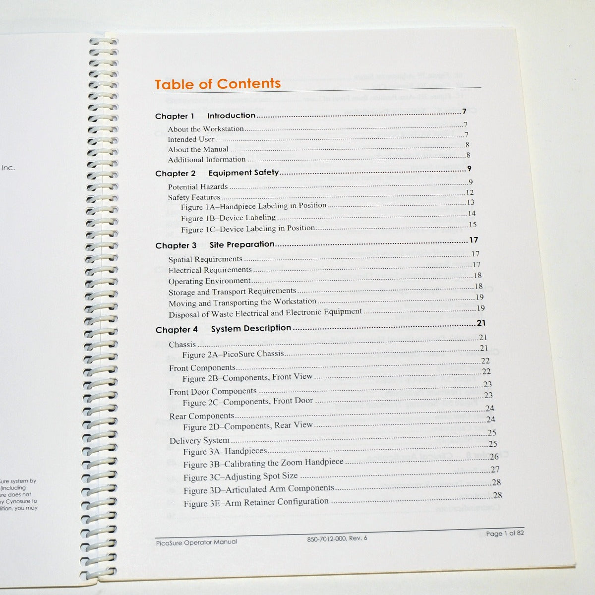 Cynosure PICOSURE Operator Manual Picosecond Workstation User Guide 850-7012-000