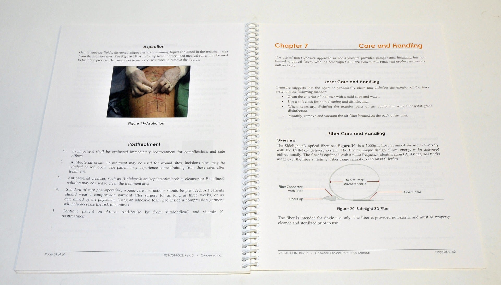 Cynosure Smartlipo Cellulaze Clinical Reference Manual User Guide 921-7014-002