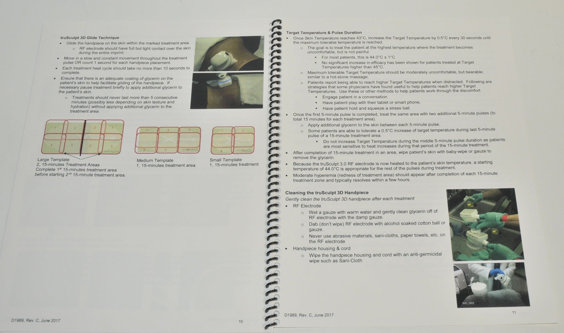 Cutera Lasers truSculpt 3D Treatment Guideline Operator Manual D1989 Instruction