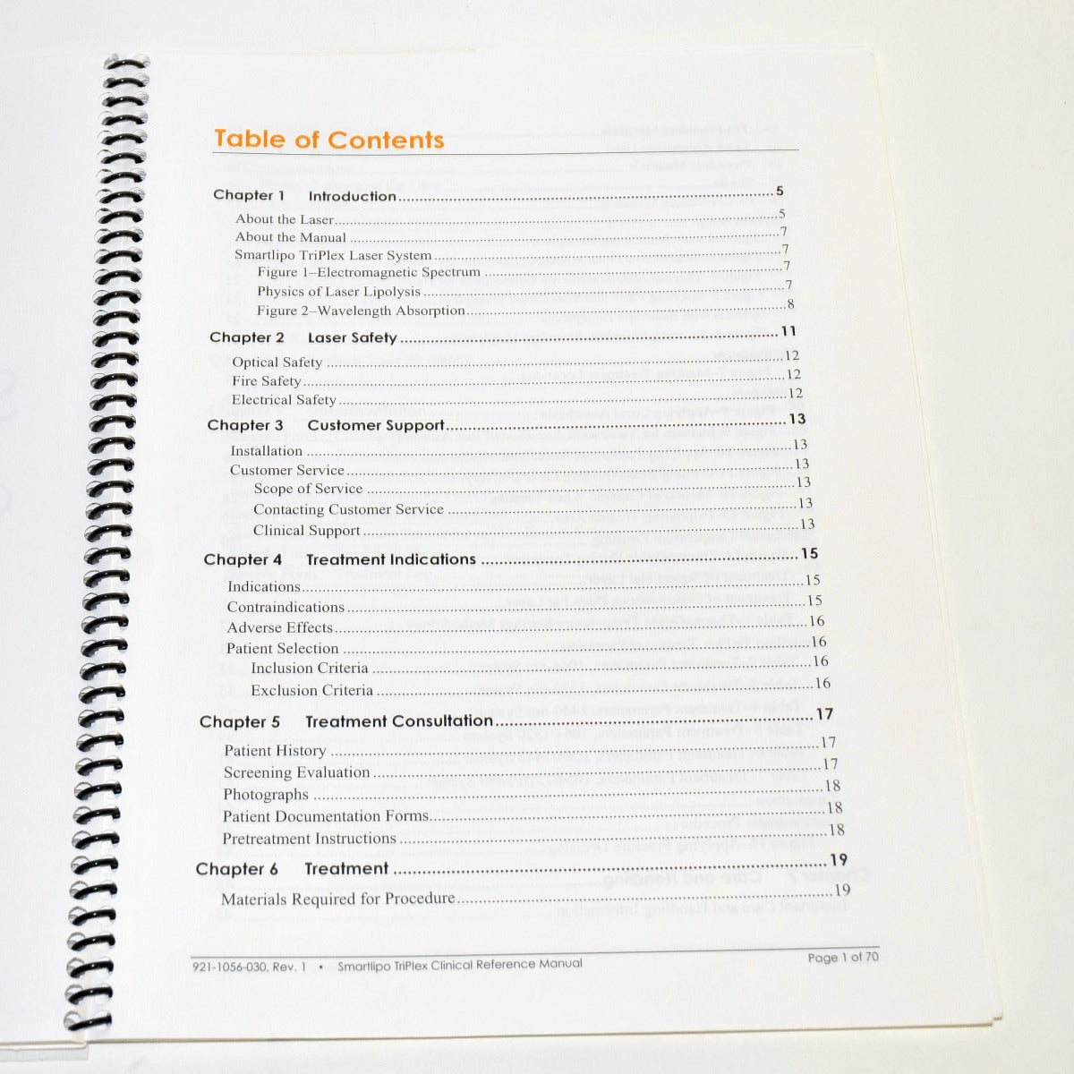 Cynosure SmartLipo TriPlex Clinical Reference Manual Operator User 921-1056-030