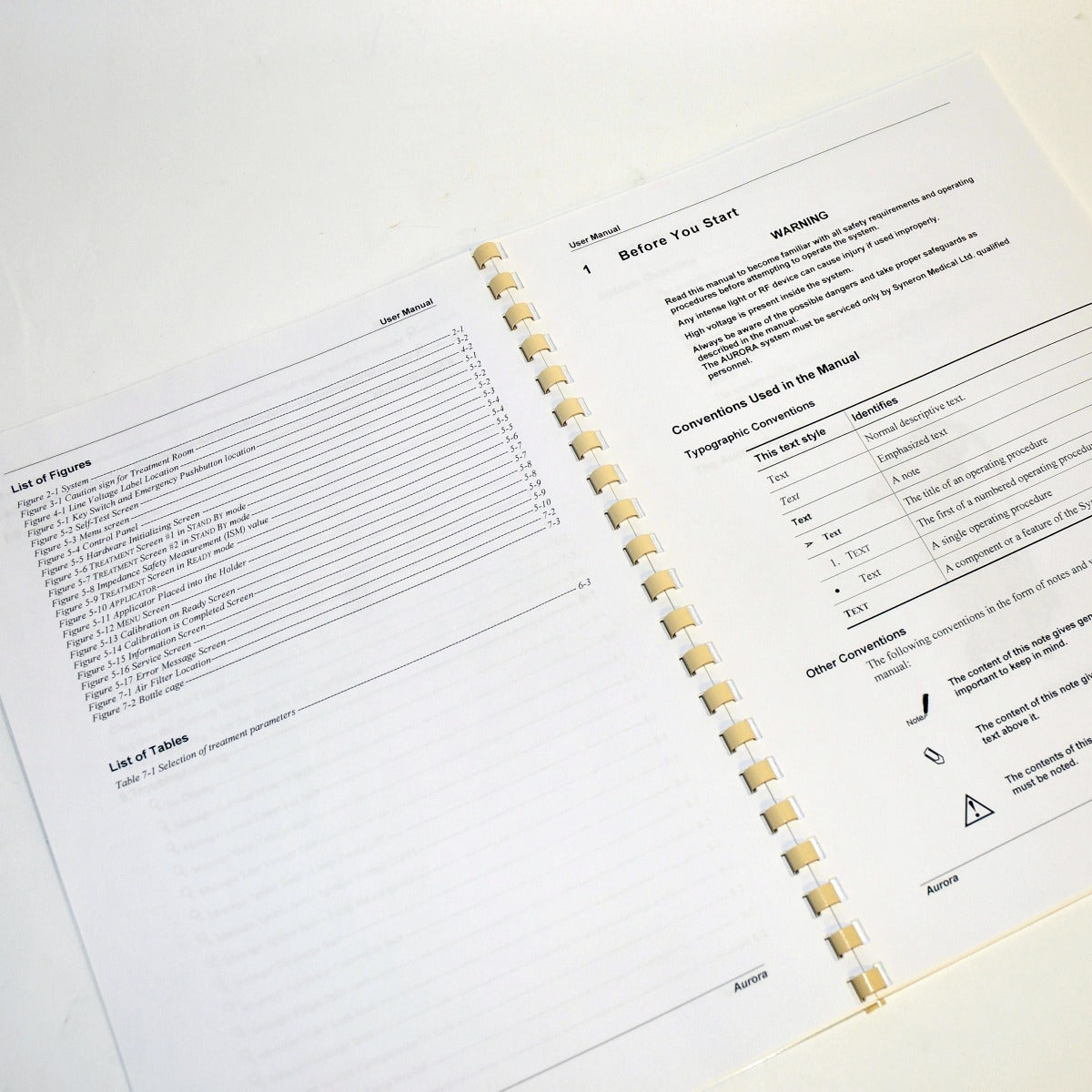 Syneron Candela AURORA SR User Manual Operator Guide Laser Handpiece Directions