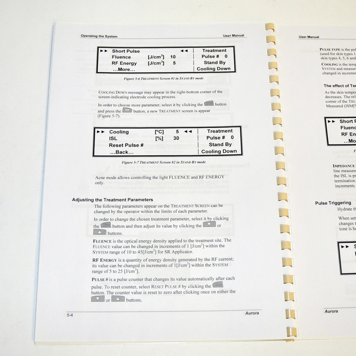 Syneron Candela AURORA SR User Manual Operator Guide Laser Handpiece Directions