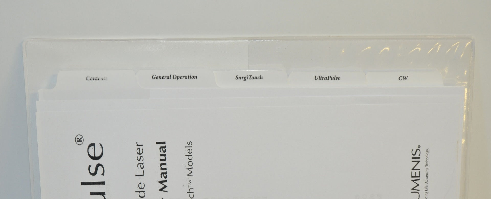 Lumenis Laser UltraPulse Carbon Dioxide OPERATOR User MANUAL Encore SurgiTouch
