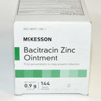 Bacitracin Zinc Ointment First Aid Antibiotic .6 Gram Bx (x144 Packets) Bulk Lot