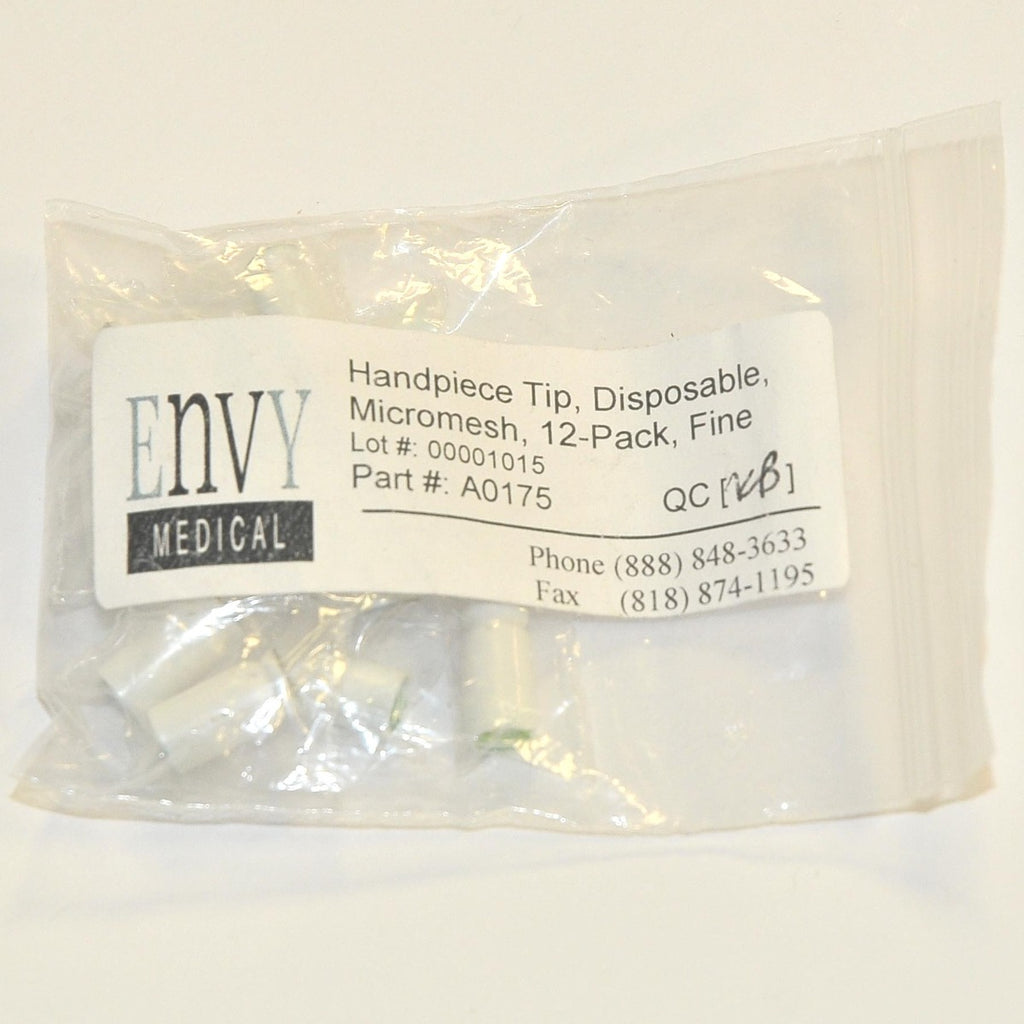 Envy Medical SilkPeel3 Micromesh Tips FINE 06202-00 Epi-Plane Treatment x12 NEW