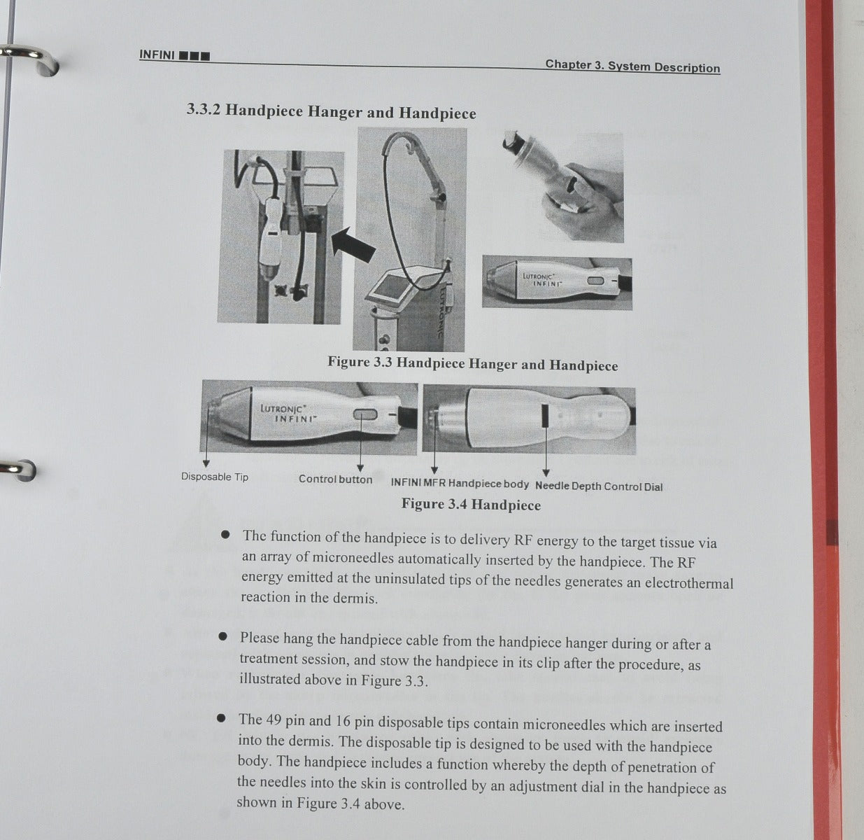 Lutronic Infini RadioFrequency RF Operators Manual User Clinic Handbook Guide