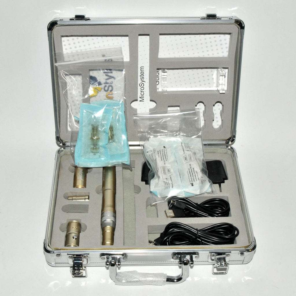SkinStylus Gold Microneedling Professional Kit Collagen Skin Stylus Pen Biolock II