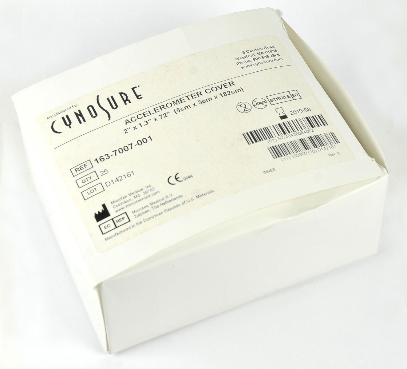 Cynosure SmartLipo Laser Accelerometer Covers 163-7007-001 Exp2019 x24 Pcs