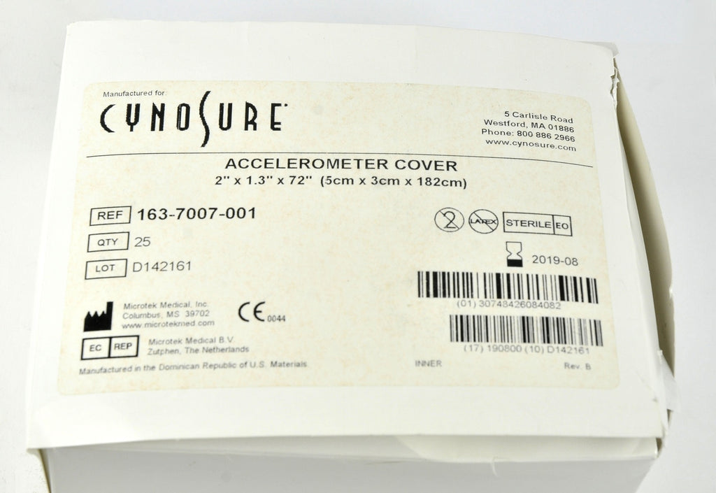 Cynosure SmartLipo Laser Accelerometer Covers 163-7007-001 Exp2019 x24 Pcs