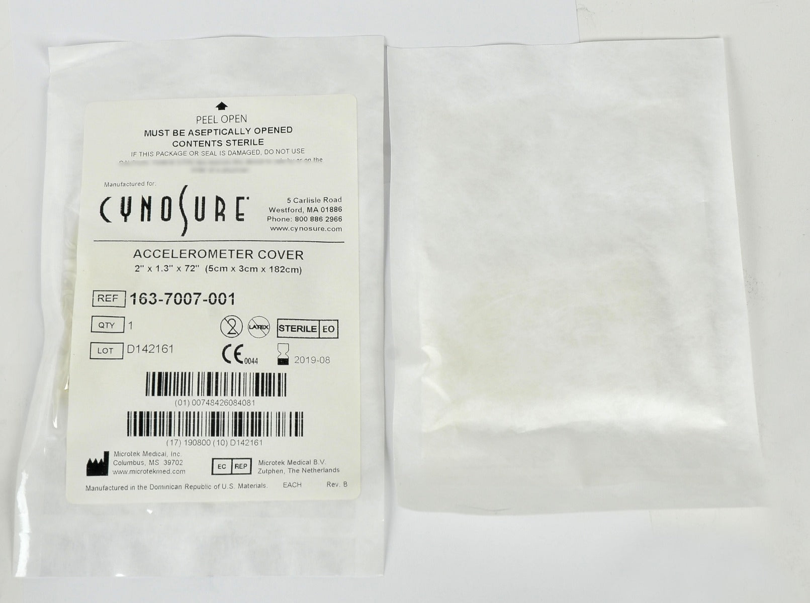 Cynosure SmartLipo Laser Accelerometer Covers 163-7007-001 Exp2019 x24 Pcs