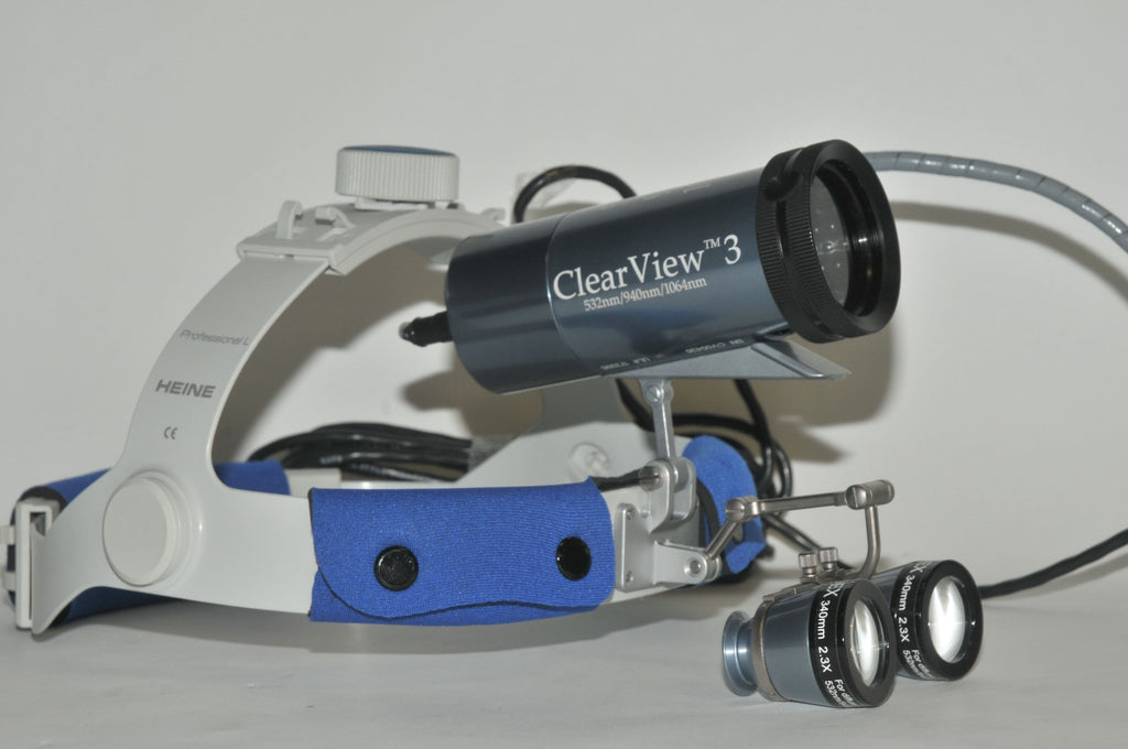 Iridex ClearView 3 Cross Polarized 2.3x Vein Viewer 532 940 1064 nm Head Visor