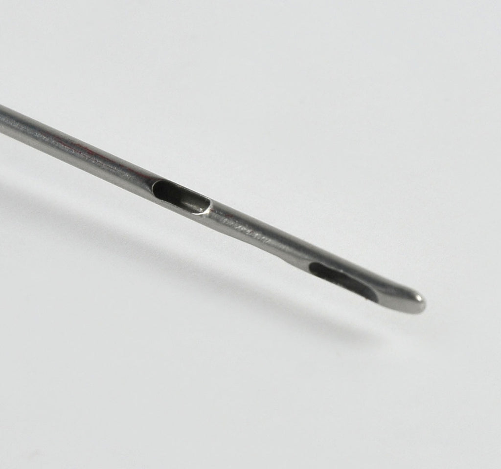 Cannula Needle Aspirator 3 Port Hole Blunt Tip 2.5 Metal Handle 11 1/2" Probe