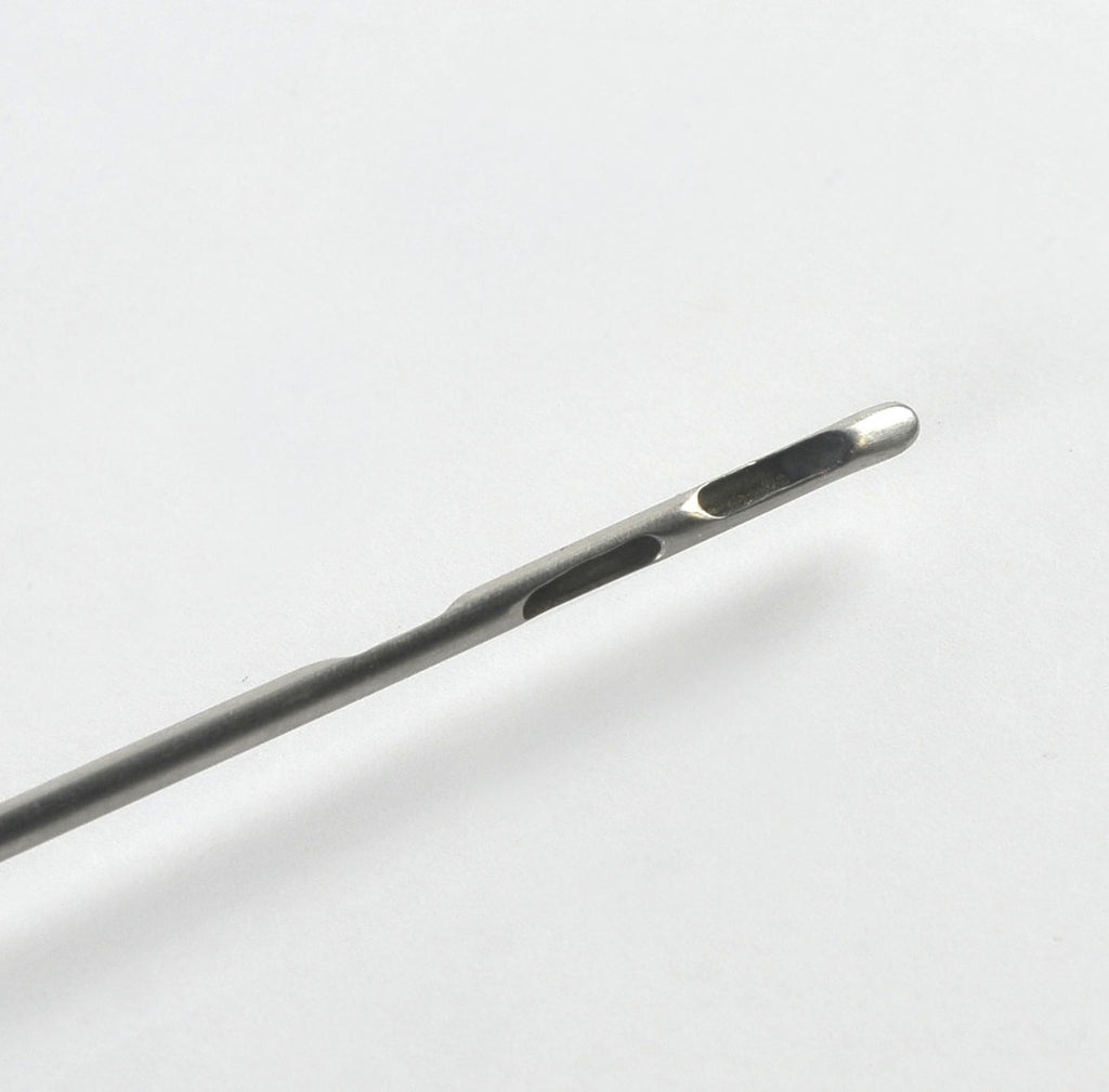 Cannula Needle Aspirator 3 Port Hole Blunt Tip 2.5 Metal Handle 11 1/2" Probe