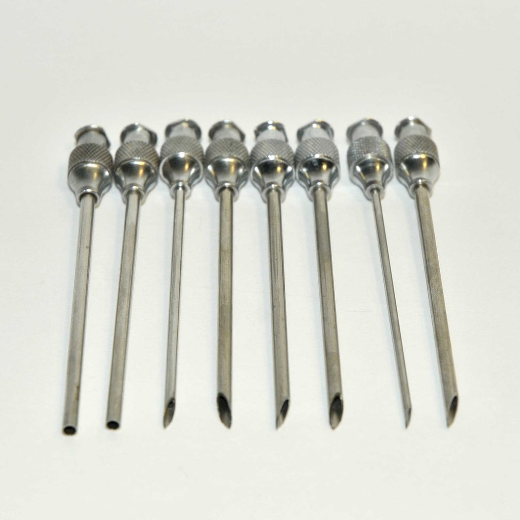 Luer-Lok Fat Transfer Injection Cannulae Set Single One Port Lock 2.5" x8 Pcs