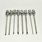 Luer-Lok Fat Transfer Injection Cannulae Set Single One Port Lock 2.5" x8 Pcs