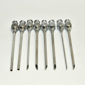 Luer-Lok Fat Transfer Injection Cannulae Set Single One Port Lock 2.5" x8 Pcs
