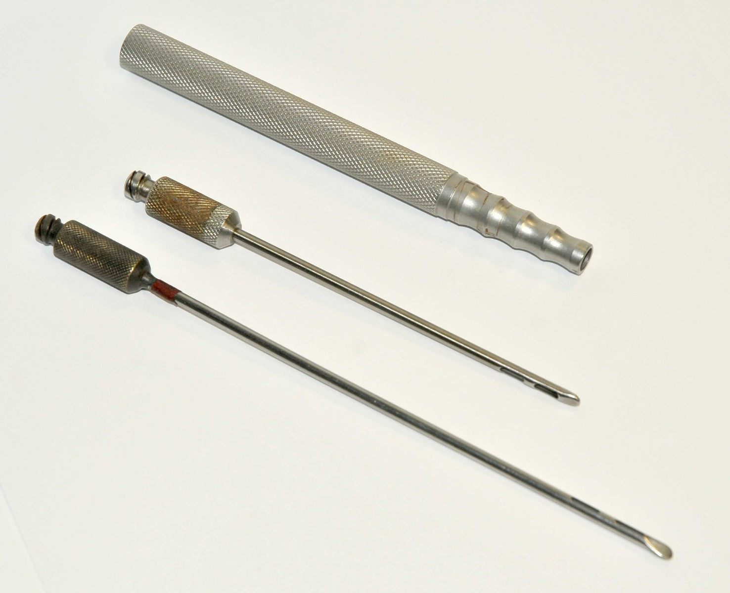 Luer-Lok Type Aspiration Handle 2 Hole Port Spatula Cannulae Suction Needle Set