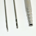 Luer-Lok Type Aspiration Handle 2 Hole Port Spatula Cannulae Suction Needle Set
