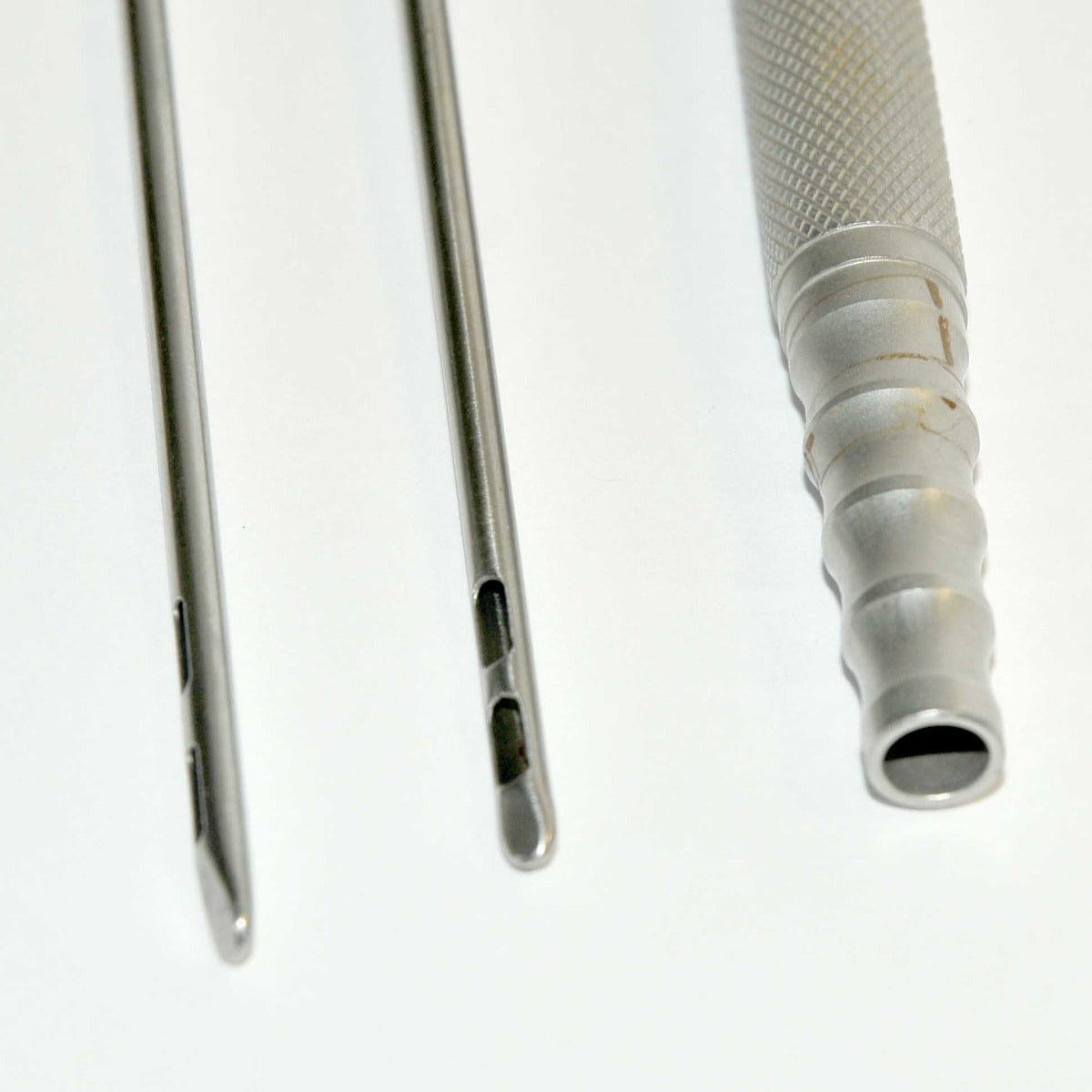 Luer-Lok Type Aspiration Handle 2 Hole Port Spatula Cannulae Suction Needle Set
