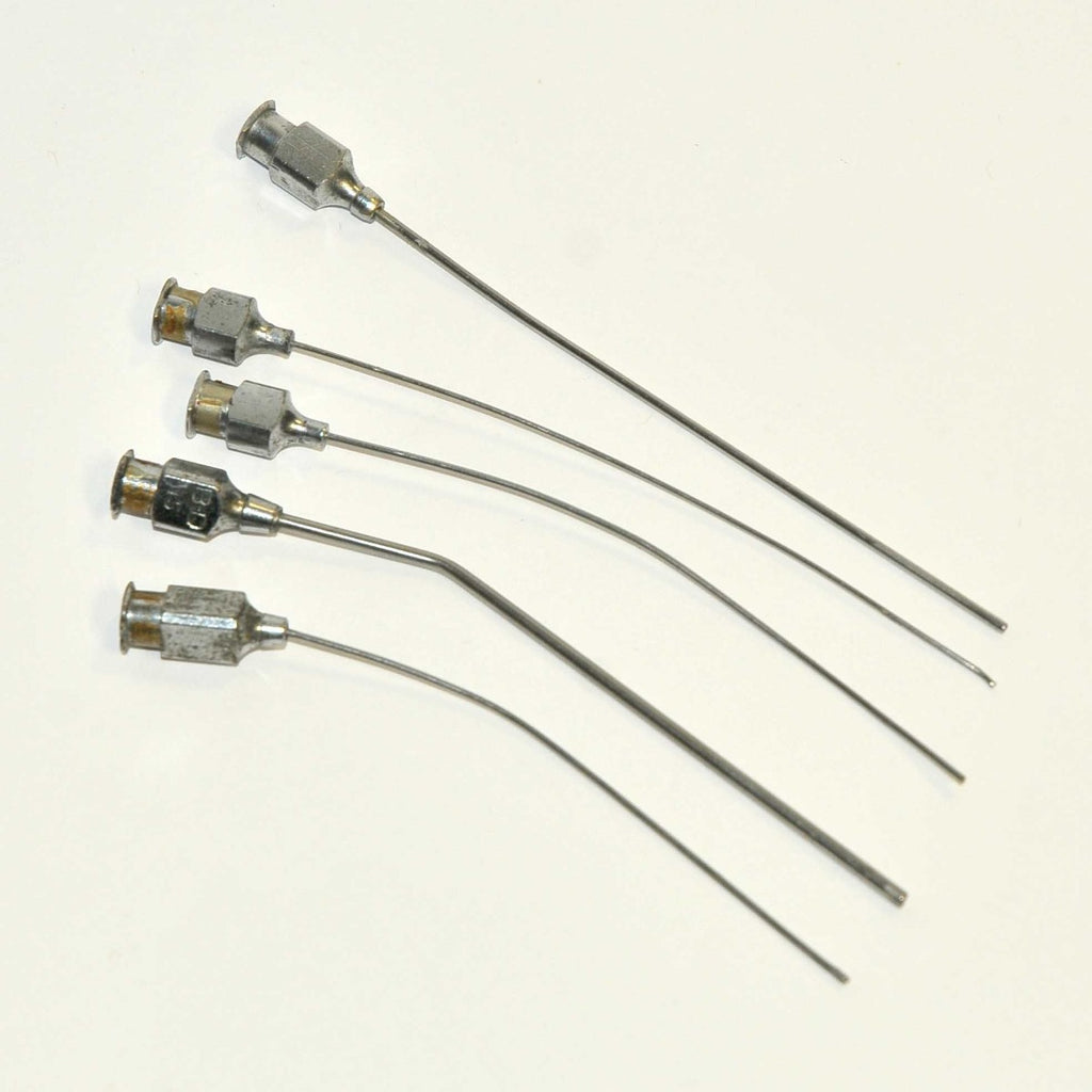 Luer-Lok Dispensing Cannulae Needle Aspiration Metal Twist Lock Base Set x5 Pcs