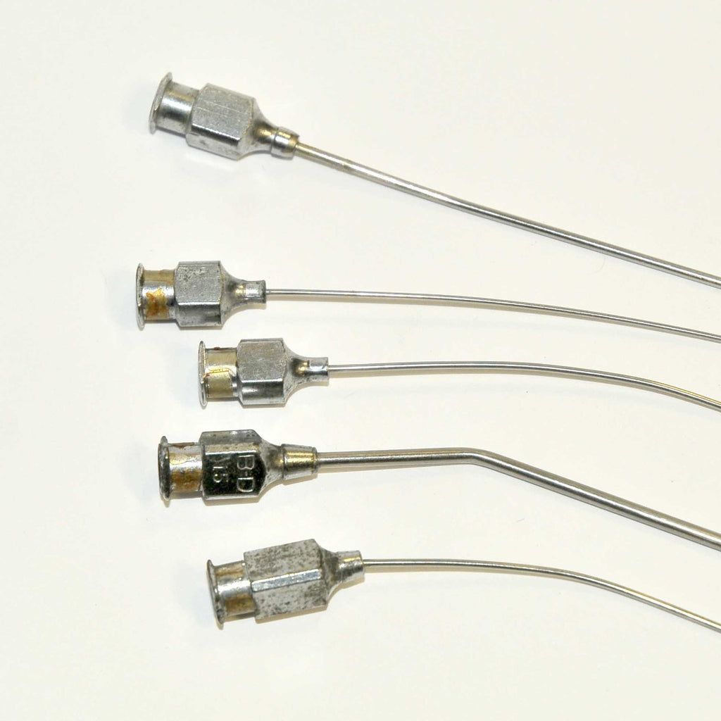 Luer-Lok Dispensing Cannulae Needle Aspiration Metal Twist Lock Base Set x5 Pcs