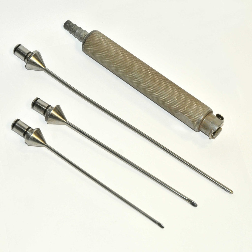 Cannulae Surgical Instrument Aspiration Handle 3 Cannulae Set Quick Connect Set