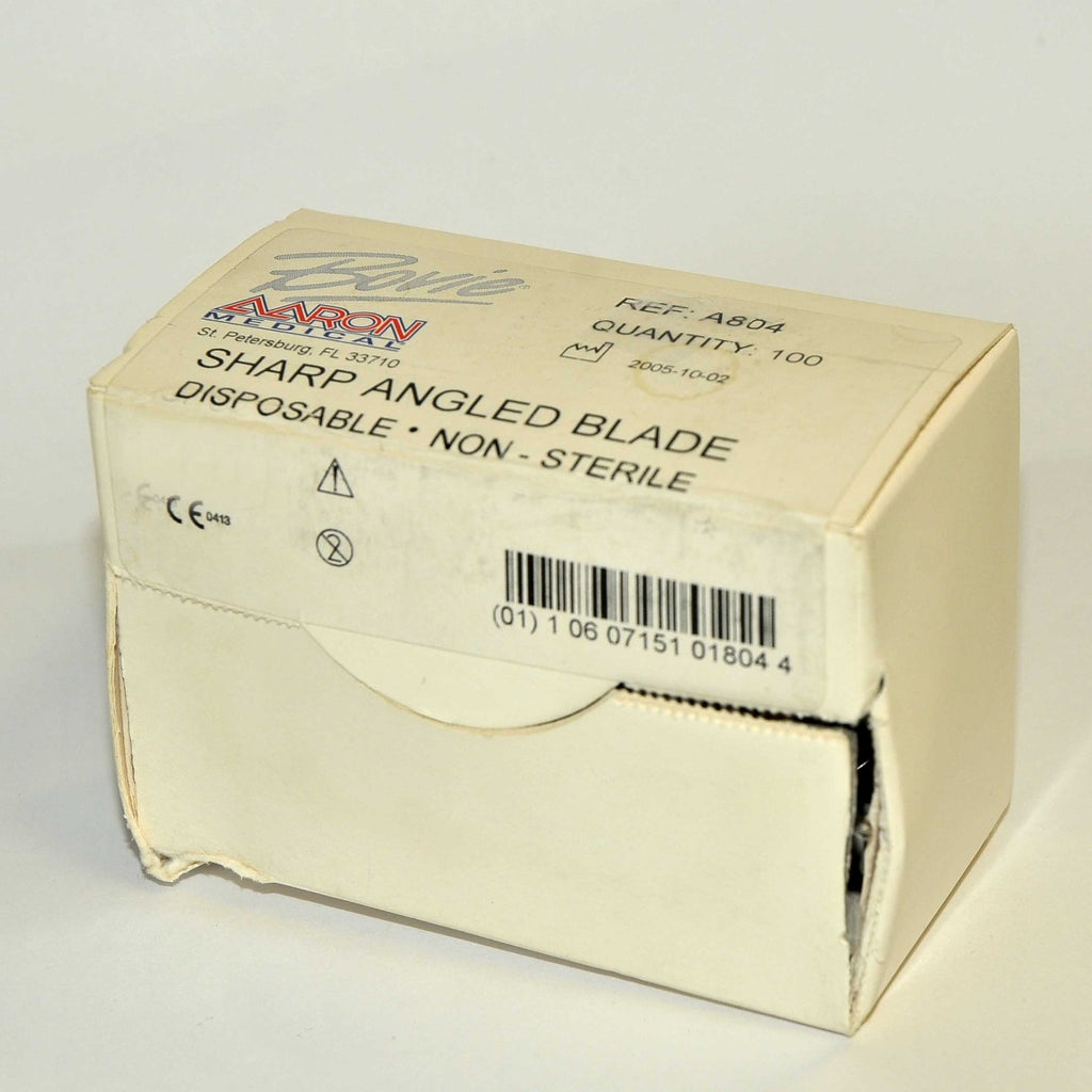 Bovie Sharp Angled Blade Disposable Dermal Tips Non-Sterile ESU Generators A804