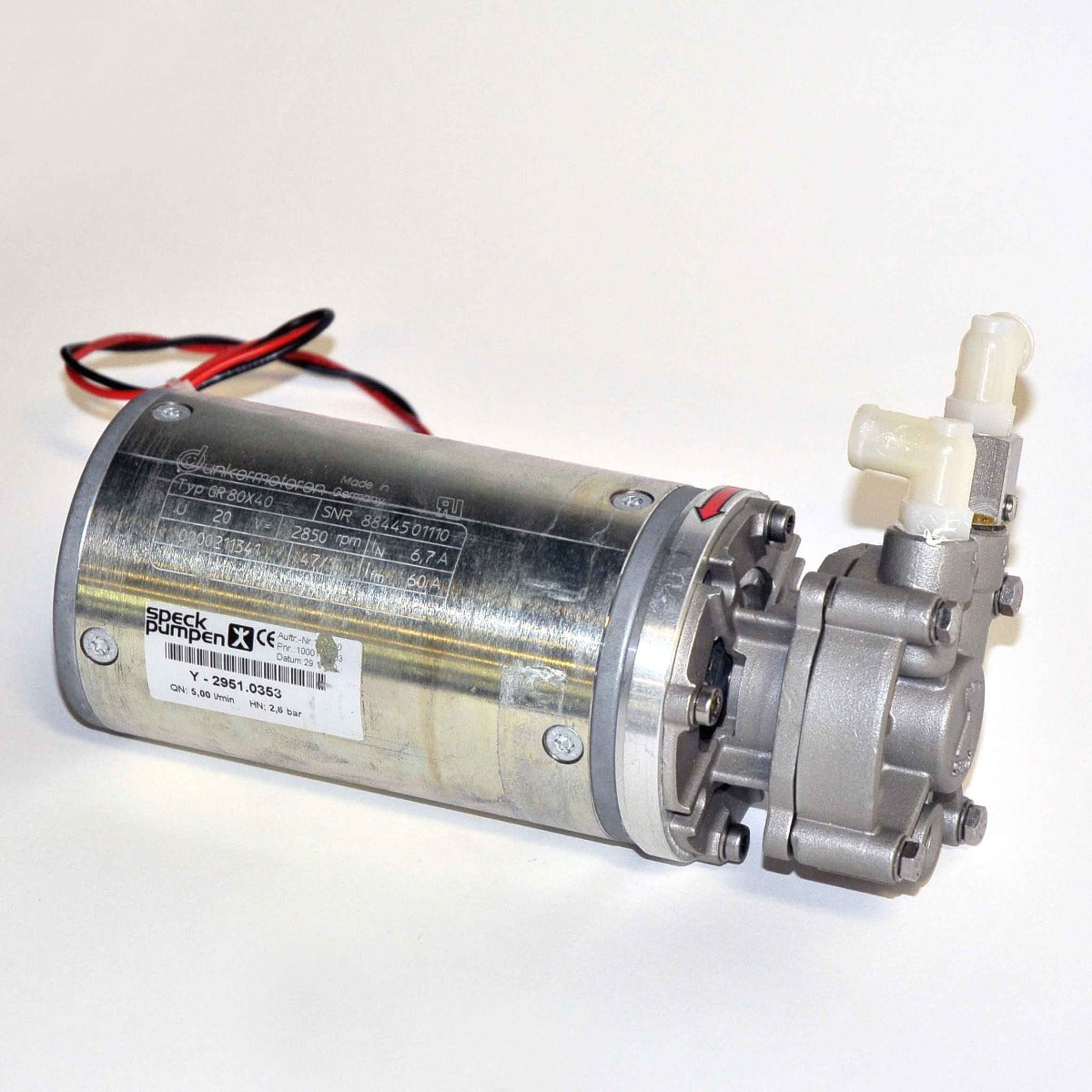 Fotona Dualis Fidelis Laser Electric WATER PUMP Assembly Speck Pumpen PARTS