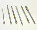Microblade Handle Stainless Steel Knurled Blade Scalpel Collar Surgical Set 6Pcs